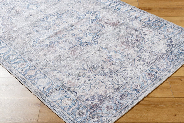 Livabliss Georgina Flatweave Runner Rug Machine Woven Polyester for Hallway and Entryway Use Cream, Gray 7'10" x 10'2" GOR2303-710102