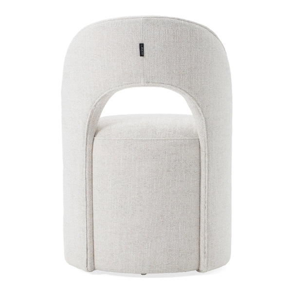 Vig Furniture Modrest Gordon - Elegant Cream Fabric Swivel Dining Chair With Sculptural Design For Modern Spaces Cream  Vgkk-kf-y2176-crm