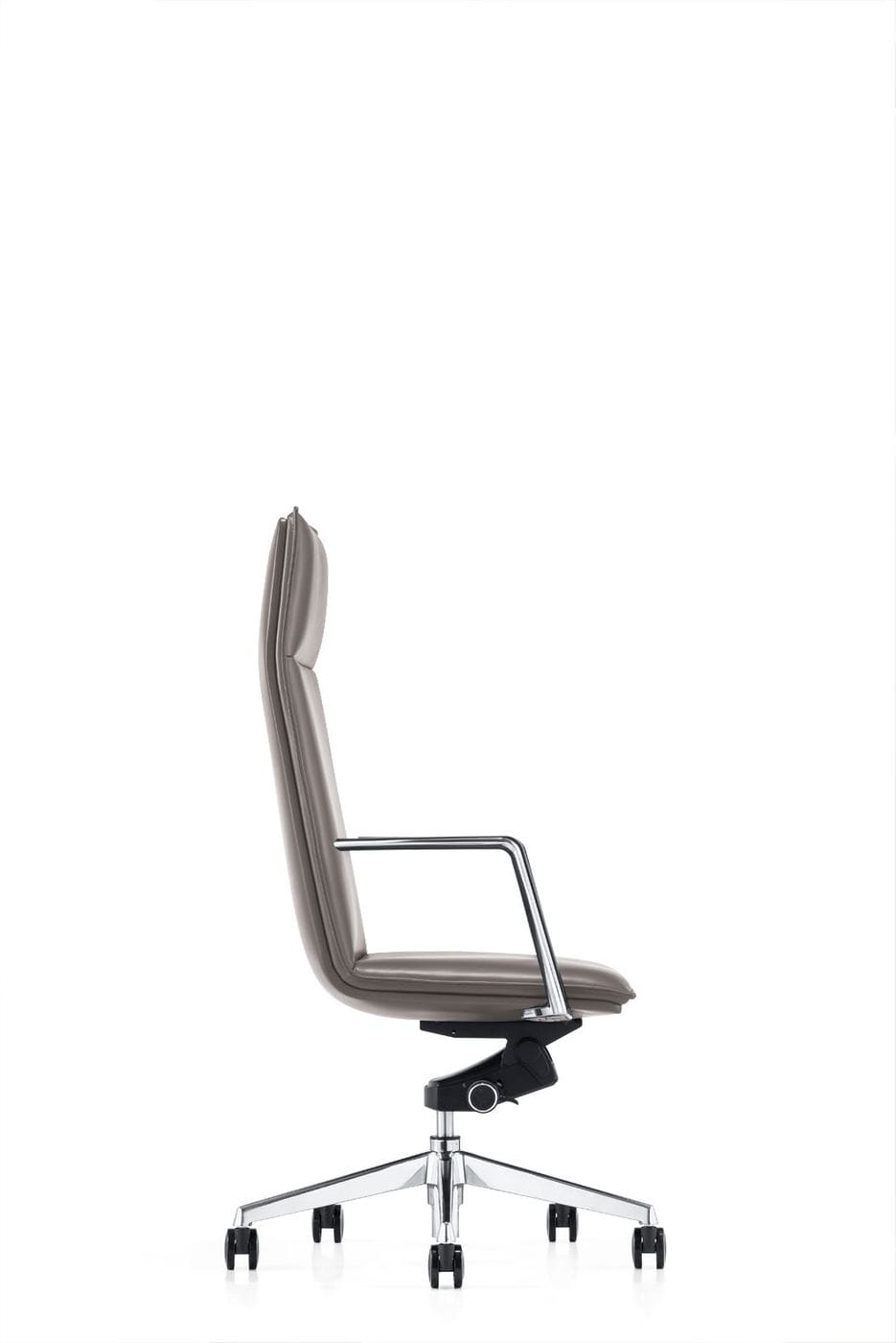 Vig Furniture Modrest Gorsky - Stylish Grey Vegan Leather Executive Office Chair With Adjustable Features Grey  Vgfua1819-gry-oc