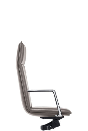 Vig Furniture Modrest Gorsky - Stylish Grey Vegan Leather Executive Office Chair With Adjustable Features Grey  Vgfua1819-gry-oc