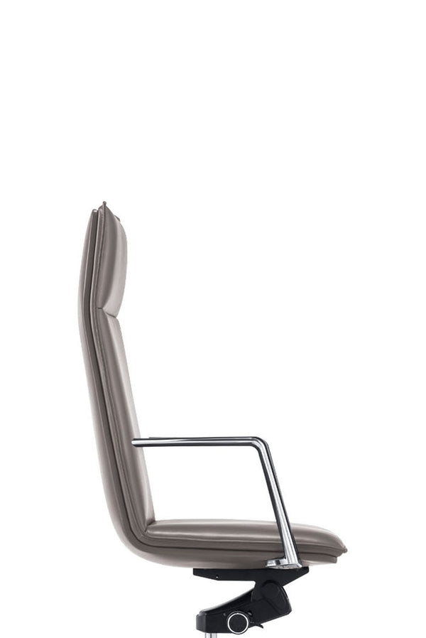 Vig Furniture Modrest Gorsky - Stylish Grey Vegan Leather Executive Office Chair With Adjustable Features Grey  Vgfua1819-gry-oc