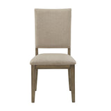 Homelegance By Top-Line Ramona Antique Beige Fabric Dining Chairs (Set of 2) Taupe Rubberwood