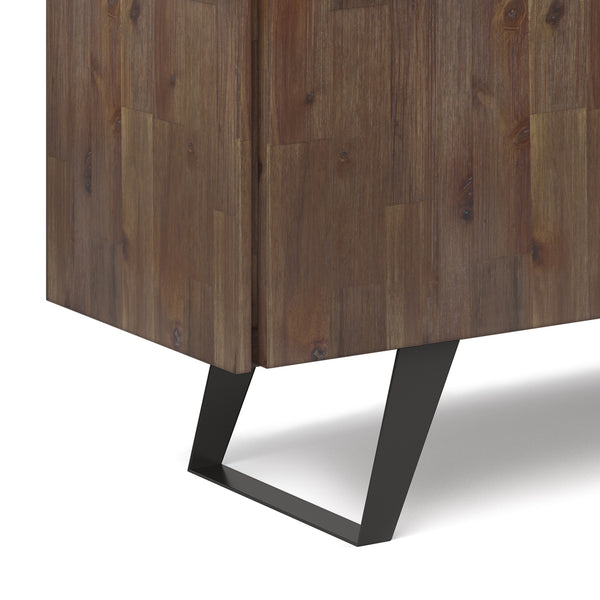 English Elm Lowry - Rustic Acacia Sideboard Buffet With Industrial Metal Accents For Modern Storage Solutions B136P158872