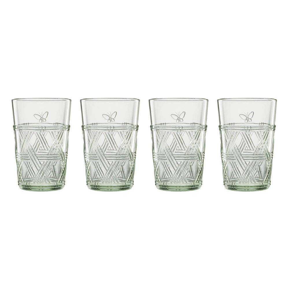 Lenox Butterfly Meadow Green Tall Glasses, Set of 4 Green, NO COLOR GLASS,CRYSTAL 896074