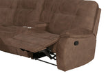 Parker House Parker Living Cooper - Shadow Brown Reclining Console Loveseat Shadow Brown 100% Polyester (S) MCOO#822C-SBR