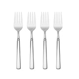 Oneida Easton 4-Piece Salad Fork Set, 18/10 Stainless Steel, Mirror Finish, Dishwasher Safe