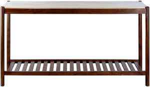 Guapa GPA-001 30"H x 56"W x 15"D Console Table GPA001-301556  Top: Cream; Base: Brown Surya