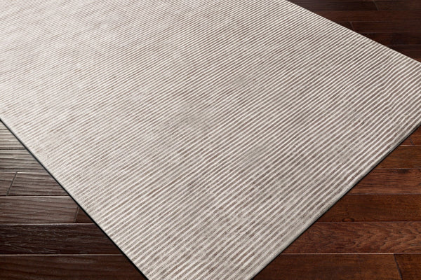 Surya Graphite 2' X 3' Handmade Area Rug - Luxurious Viscose With Modern High/Low Texture For Elegant Spaces Beige Viscose Gph53-23