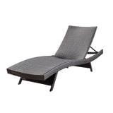 Christopher Knight Home® - Noble House - Salem Outdoor Brown Wicker Adjustable Chaise Lounge Chair - Set Of 2