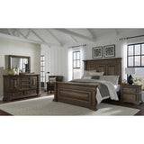 Pulaski Furniture Woodbury Queen Panel Bed in Cowboy Boots Brown Brown, Cowboy Boots Brown Rubberwood P351-BR-K1