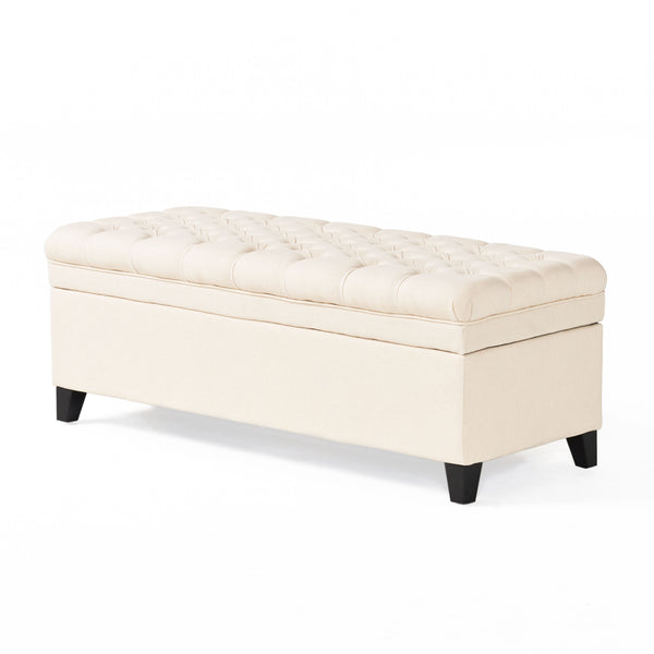 English Elm Juliana Rectangular Storage Ottoman Upholstered Lift Top for Living Room Seating 57741.00