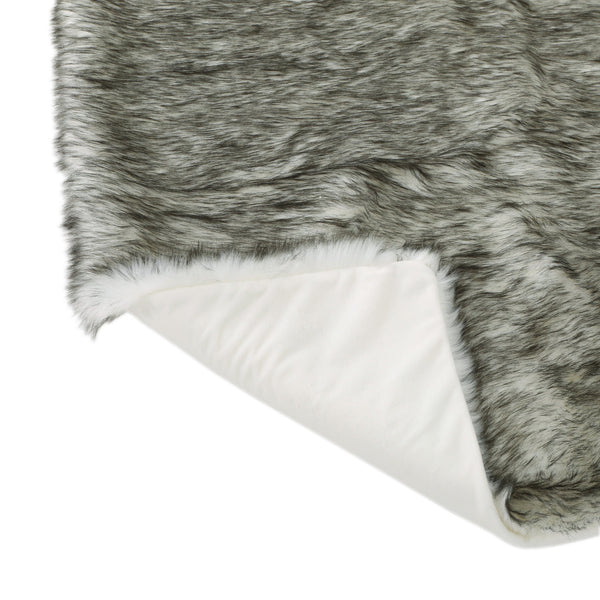 English Elm Christopher Knight Home® - BLANKET Luxurious Grey Faux Fur Throw 50"x60" Super Soft Cozy Pet-Friendly Warm Winter Accent 62633.00