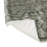 Christopher Knight Home® - Noble House - Warrin White and Grey Streak Faux Fur Throw Blanket