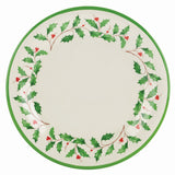 Lenox Holiday 4-Piece Melamine Dinner Plate Set Red & Green, IVORY MELAMINE 863669