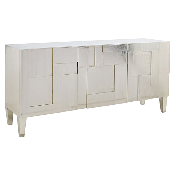 Bernhardt Bernhardt German Silver Carleton Console — 72"W Modern Entertainment Cabinet With Storage & Cable Management 369870