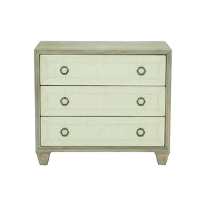 Bernhardt Bernhardt Santa Barbara Nightstand 34" — Wire‑Brushed Oak, Performance‑Fabric Drawers, Vintage Nickel Accents 385218