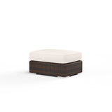 Montecito Ottoman in Canvas Natural w/ Self Welt SW2501-OTT-5404 Sunset West