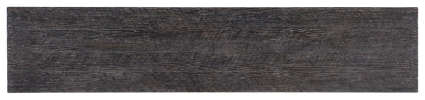 Hooker Furniture Melange Woven-Effect Five Door Credenza With Silver Metal Base, Ventilated Media Storage, 90" 628-85106-96