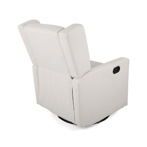 English Elm Christopher Knight Home® - Swivel Recliner Pushback Chair with Lever & Wingback Design, Space-Saving Swivel Recliner for Living Room Beige 67547.00BGE