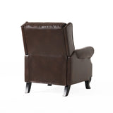 Christopher Knight Home® Noble House 35.43" Wide Faux Leather Manual Wing Chair Recliner