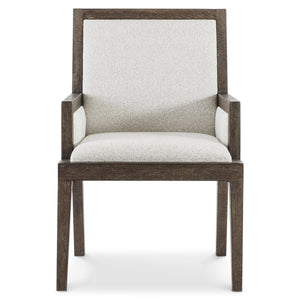 Bernhardt Bernhardt Outline Arm Chair — Wire-Brushed Oak Frame, Cassel Finish, Performance Fabric Comfort 360546