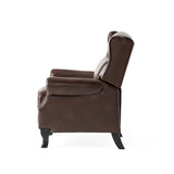 Christopher Knight Home® Noble House 35.43" Wide Faux Leather Manual Wing Chair Recliner