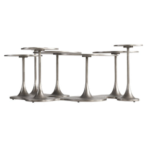 Bernhardt Bernhardt Cerchi Outdoor Cocktail Table — Sculptural Graphite Aluminum, Multi-Tiered Drinks & Decor Surface X04007