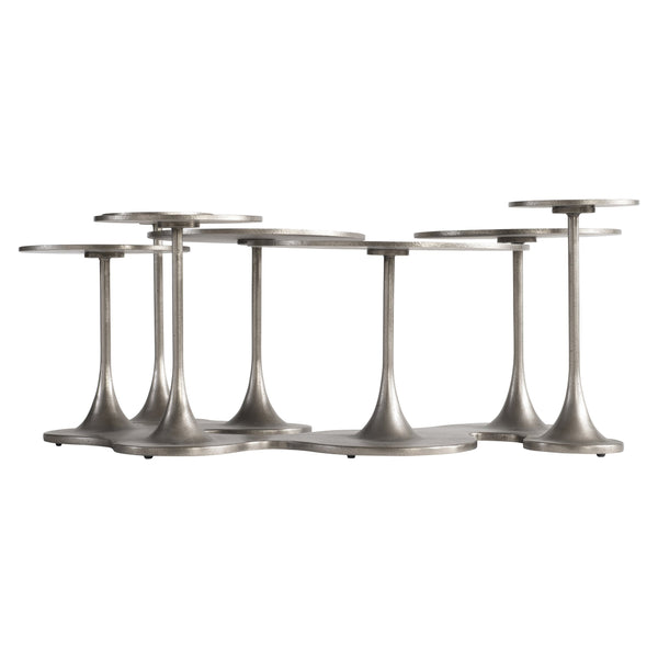 Bernhardt Bernhardt Cerchi Outdoor Cocktail Table — Sculptural Graphite Aluminum, Multi-Tiered Drinks & Decor Surface X04007