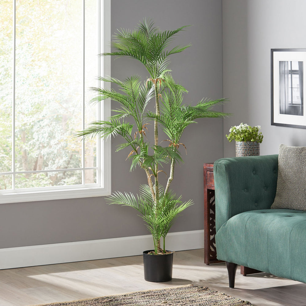 English Elm 165cm Artificial Palm Tree Faux Tropical Floor Plant with Flexible Iron Frame 70546.00