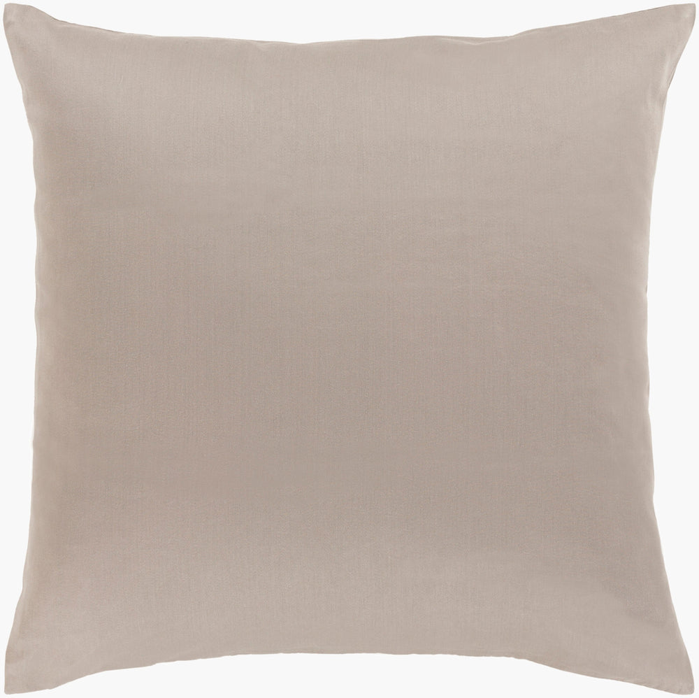 Surya Griffin Modern 18" Accent Pillow – Chic Cotton Decor For Stylish Minimalist Home Aesthetics Light Gray Cotton Gr003-1818d