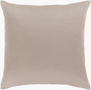 Surya Griffin Modern 18" Accent Pillow – Chic Cotton Decor For Stylish Minimalist Home Aesthetics Light Gray Cotton Gr003-1818d