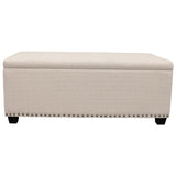 Parker House Parker Living Sleep Cameron - Downy Storage Bench Downy Natural 100% Polyester (SW) BCAM-BENCH-DOW