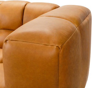 Grenoble GRB-002 29"H x 94"W x 34"D Sofa GRB-002  Upholstery: Brown; Base: Black Surya