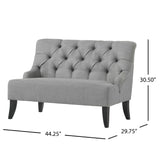 Christopher Knight Home® - Noble House - Nicole Contemporary Tufted Fabric Settee