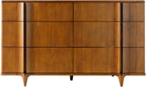 Grande GRD-003 32"H x 55"W x 18"D Dresser GRD003-325518  Top: Brown; Base: Brown Surya