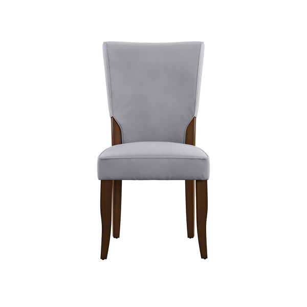 Homelegance By Top-Line Destan Velvet Upholstered Dining Chairs (Set of 2) Grey Rubberwood