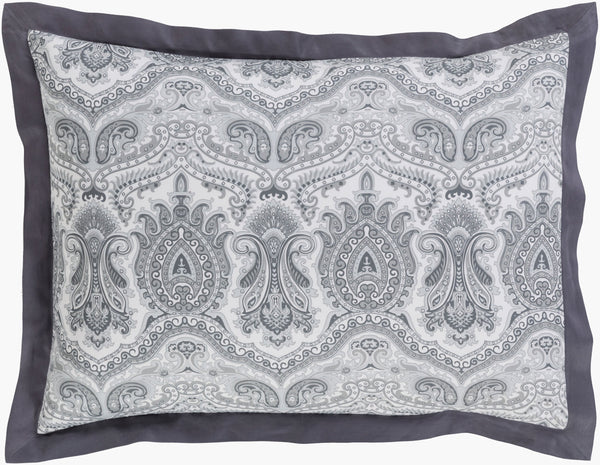 Surya Griffin Traditional Cotton Bedskirt: Elegant, Breathable & Easy-care Design For Cozy Bedroom Style Charcoal Cotton,Cotton Grf1000-s