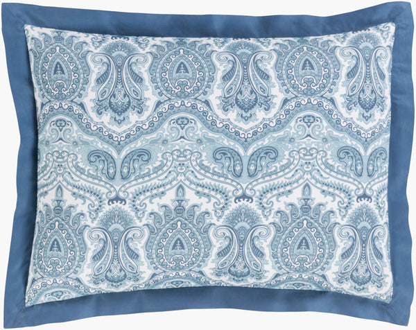 Surya Griffin Traditional Cotton Bedskirt: Elegant, Breathable & Easy-care Design For Cozy Bedroom Style Blue Cotton,Cotton Grf1001-s