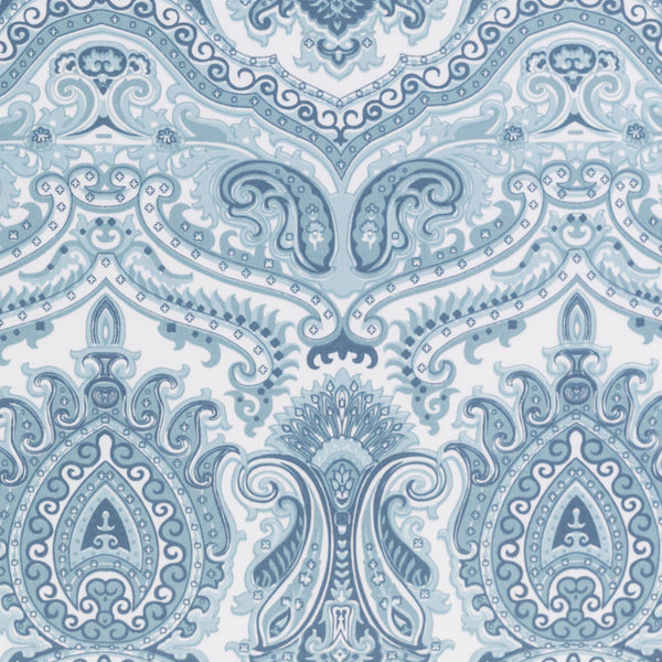 Surya Griffin Traditional Cotton Bedskirt, 88"W X 92"L, Elegant Design For Cozy Bedroom Makeover Blue Cotton,Cotton Grf1001-fq