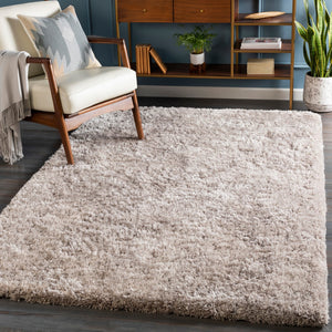 Surya Grizzly 2' X 3' Handwoven Area Rug - Stylish, Plush Polyester Textiles For Modern Home Décor Light Slate Polyester Grizzly10-23