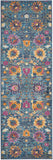 Nourison Passion PSN01 Machine Made Power-loomed No Border Indoor Only Bohemian Transitional Rug Denim, Denim 100% Polypropylene 99446387530