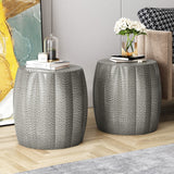 Christopher Knight Home® - Noble House - - Metal Hammered End Tables (Set Of 2)