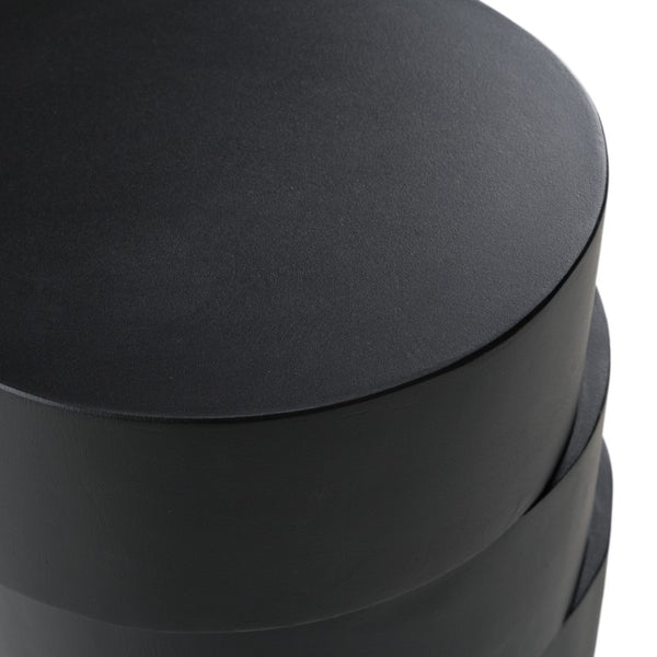 VIG Furniture Grove Modern Black End Table With Sculptural Free-Form Silhouette, Matte Finish, Durable Engineered Materials (13.5X13.5X20.75") VGBR-SBA-9644-BLK
