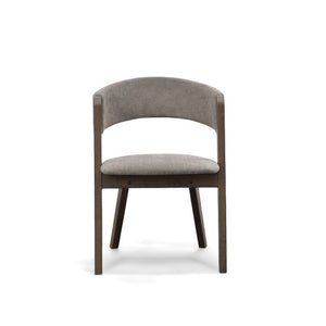 VIG Furniture Grover Woven Grey Upholstered Dining Chairs Set Of 2 With X-Frame Night Wenge Legs, Cantilevered Comfort VGMA-MI-722