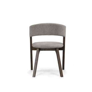 VIG Furniture Grover Woven Grey Upholstered Dining Chairs Set Of 2 With X-Frame Night Wenge Legs, Cantilevered Comfort VGMA-MI-722