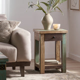 Christopher Knight Home® - Noble House - Meader Boho Handmade Distressed Mango Wood Large Side Table