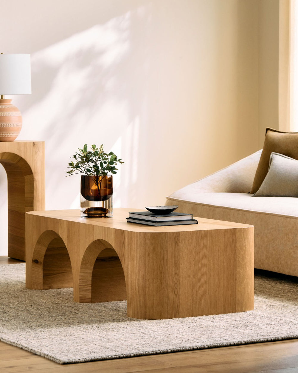 Surya Grayson Rectangular Coffee Table Low Profile Contemporary Living Room Centerpiece GRSN003-165626
