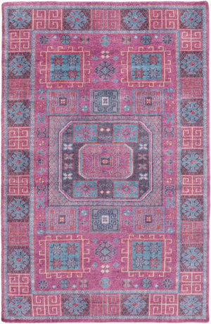 Surya Greta Handmade Wool Rug 2'6" X 8' - Luxurious, Easy-clean, Contemporary Design For Any Space Blue Wool Grt1001-46