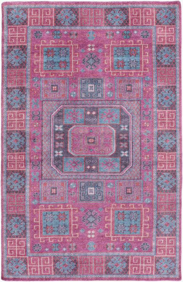 Surya Greta Handmade Wool Rug 2'6" X 8' - Luxurious, Easy-clean, Contemporary Design For Any Space Blue Wool Grt1001-46