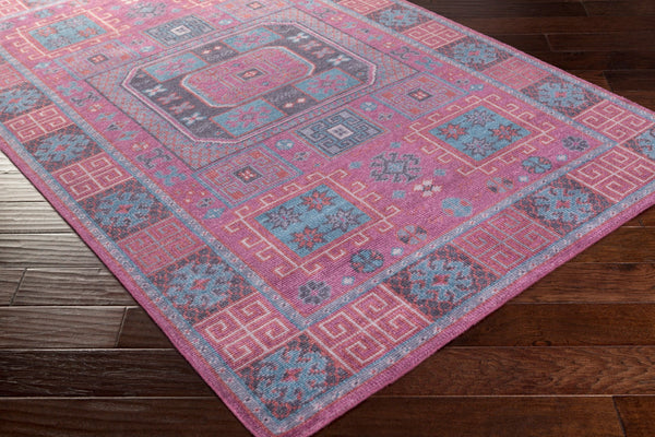 Surya Greta Handmade Wool Rug 2'6" X 8' - Luxurious, Easy-clean, Contemporary Design For Any Space Blue Wool Grt1001-268